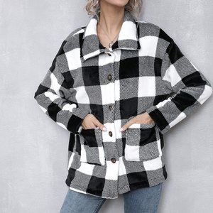 Fleece Buffalo Plaid Jacket